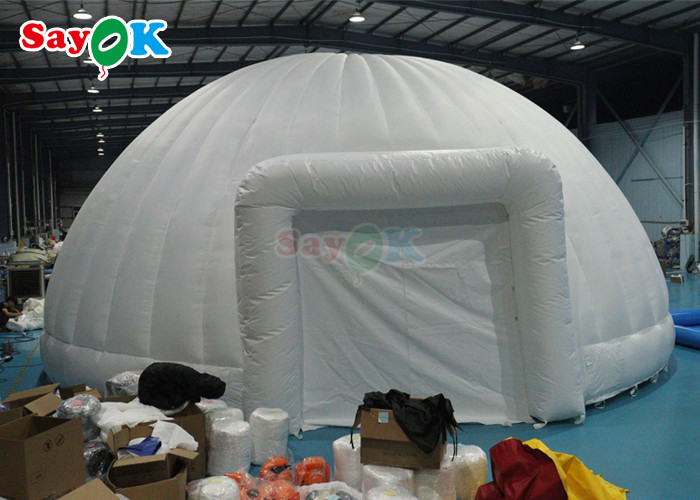 PVC Tarpaulin Led Inflatable Dome Tents For Outdoor Party Event