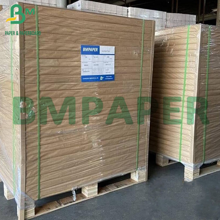 300g+15g PE One Side Coated Oilproof Brown Kraft Paper For Packing (3)