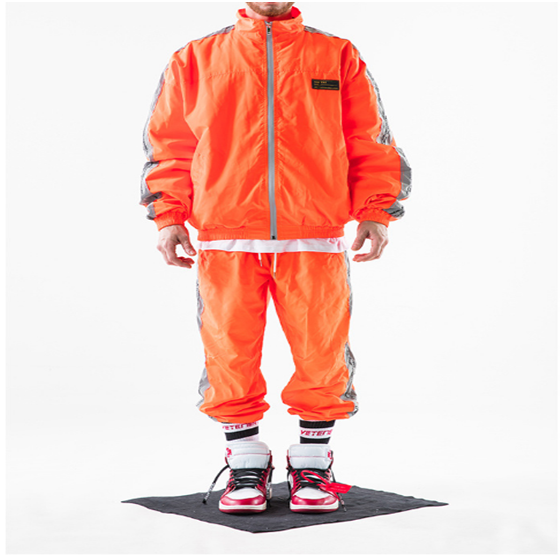 Fashion Spring Summer Mens Sports Tracksuits For Running Zipper Up Style