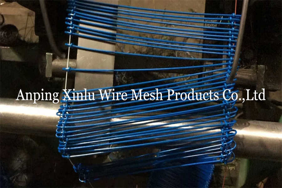 Blue Building Double Loop Tie Wire PVC Coated Q195 BWG16 With 160mm Long