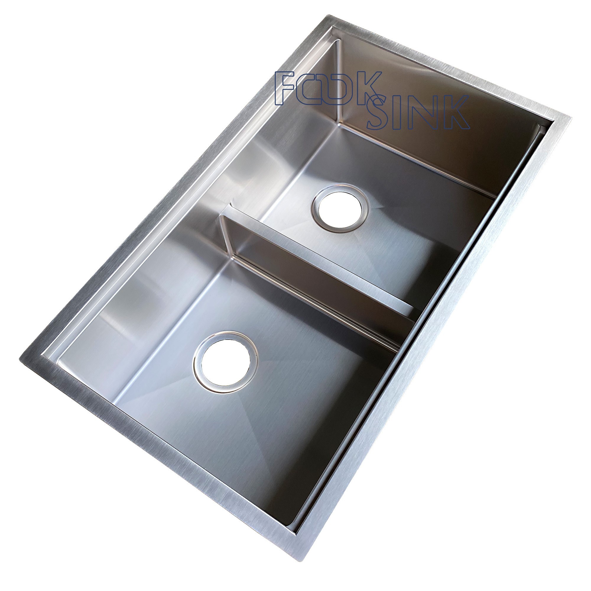 Workstation Double 50/50 Undermount Kitchen Sink For Apartment