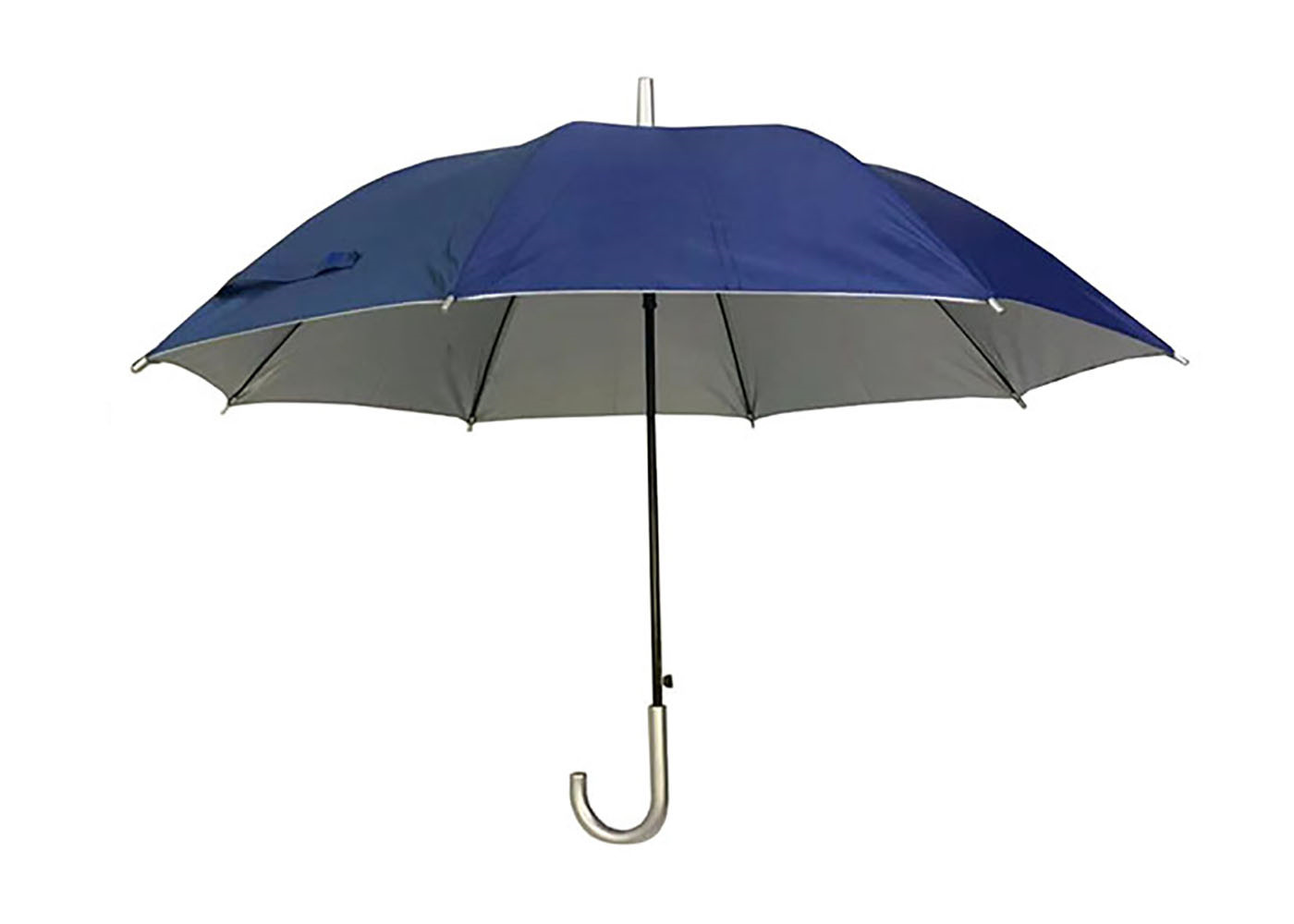 Sun Protection Rain Stick Golf Umbrella Inner Layer Silver Glue Coating