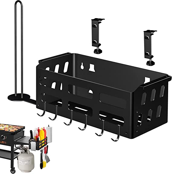 Space Saving BBQ Caddy No Drill Storage Box for Easy Install Kit Number 2 Accessories
