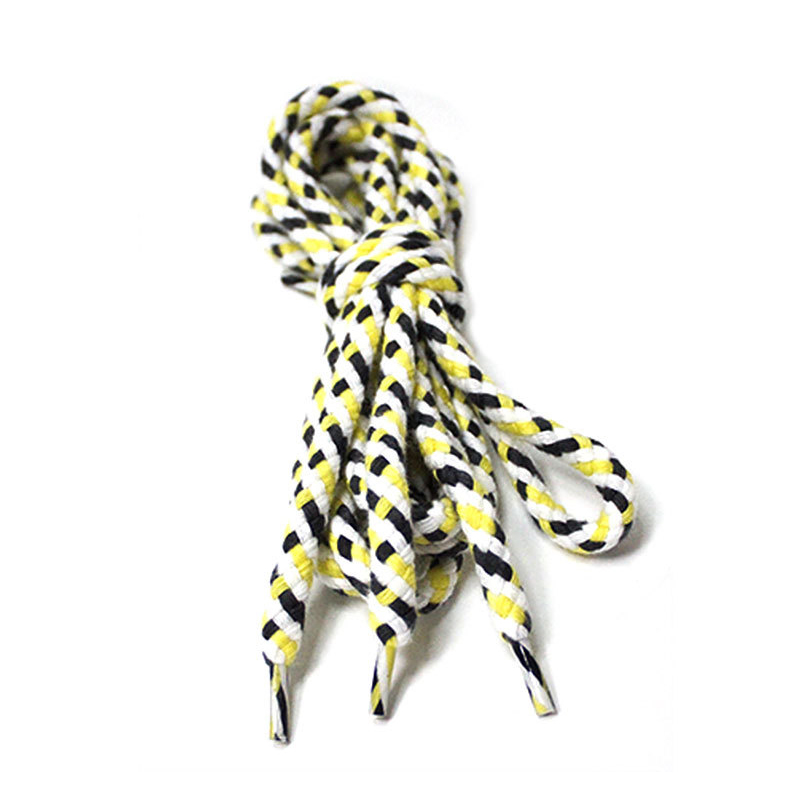 Personalized Shoe Laces 7mm Shoe Strings Round Sustainable Colored