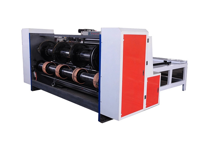 Chain Feeding RS4 Corrugation Machine , Corrugated Rotary Slotter Machine