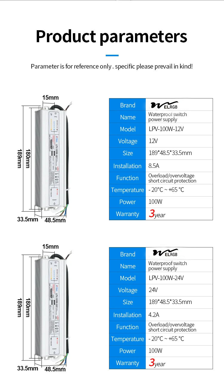 Ip67 12v Led Controller LED Strip Light Parts Waterproof Rgb Led Controller