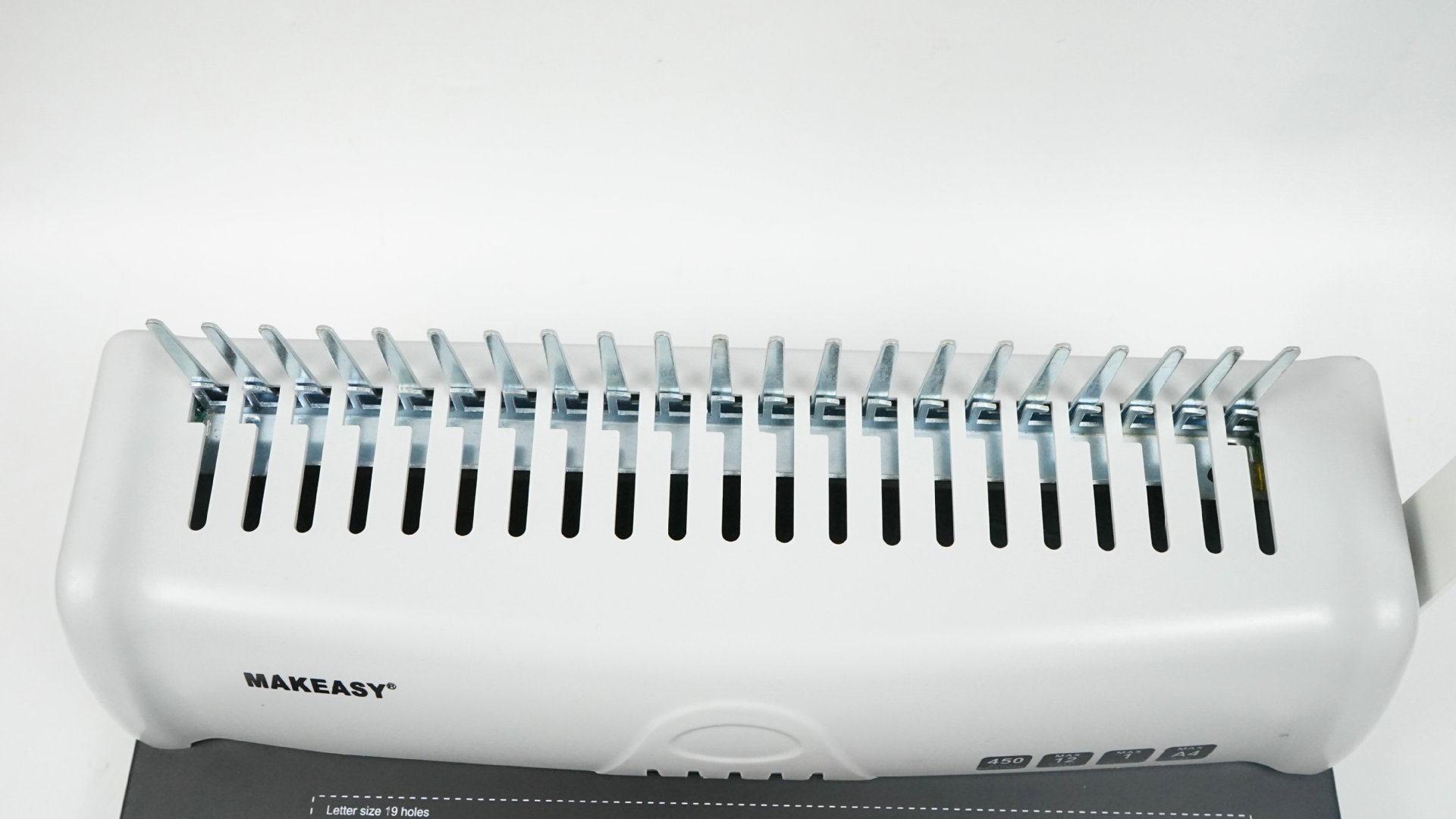 21 Holes Jotter Binding Comb Binding Machine with 38*27*33cm Size and Performance