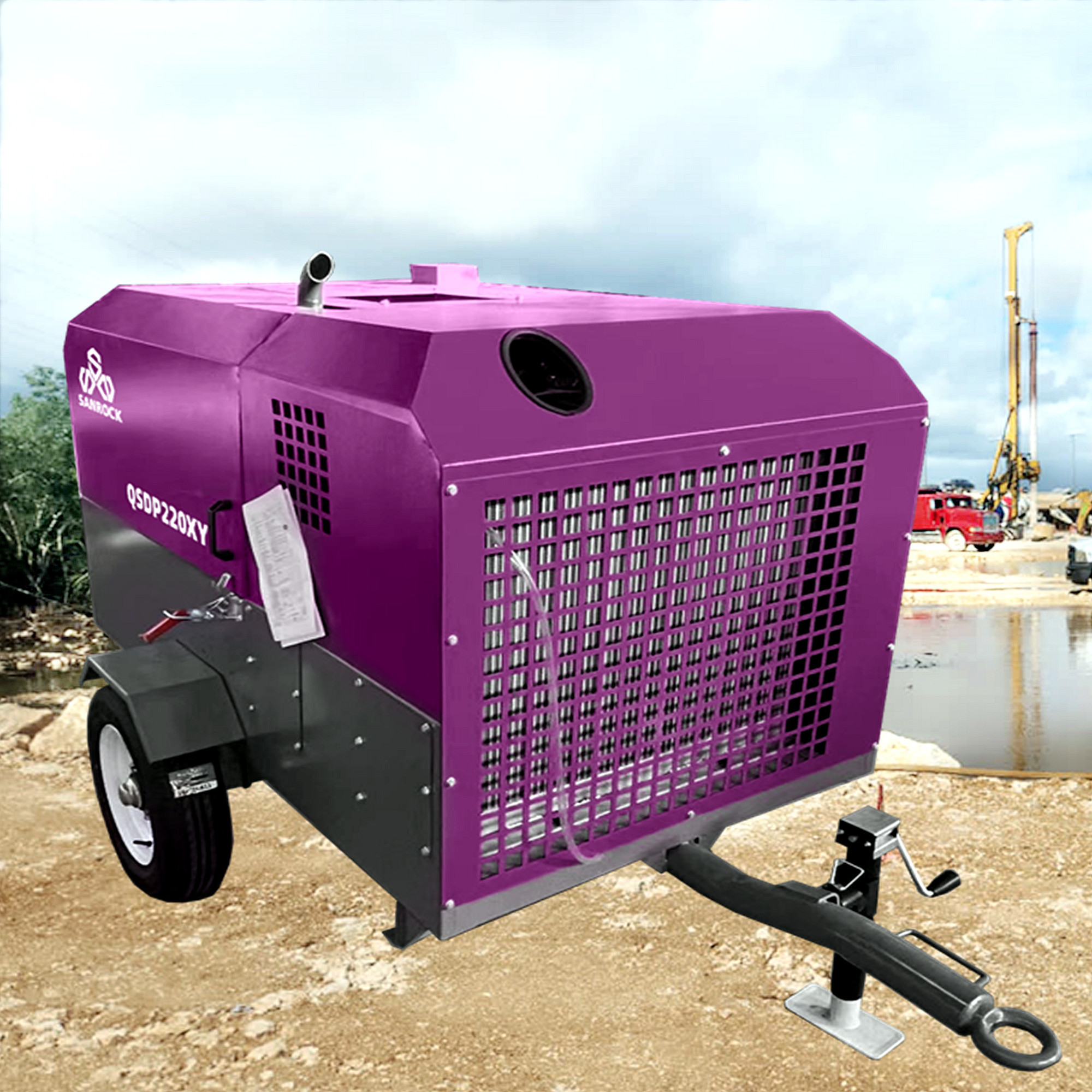Screw Air Compressor Machine Rotary Screw Type Air Compressor Portable Air Compressor
