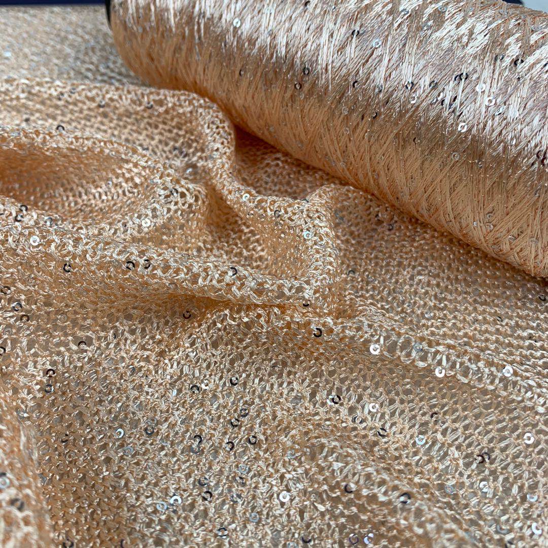 1MM 2MM 3MM 6MM Sequin Yarn 100% Polyester 5.5NM 6.5NM Sequin Wool Yarn 192 Colors