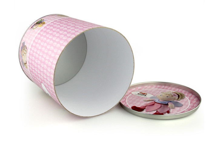 Carton Design Paper Tube Paper Composite Cans With Movable Tinplate Lid