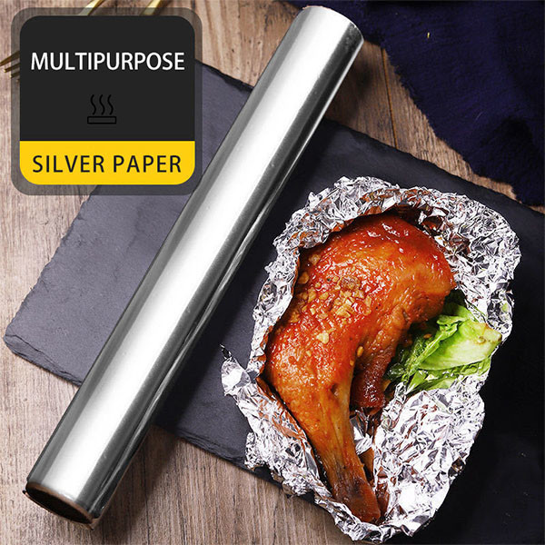 0.018x300mm Aluminum Foil Wrapper 100m Foil Roll For Kitchen Food