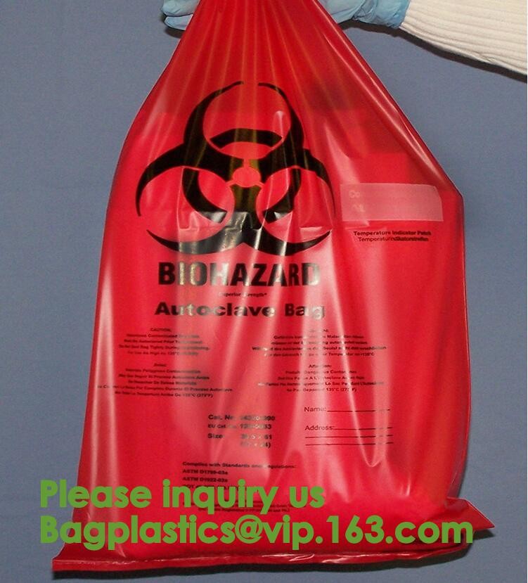 Lab, Hospital, Healthcare, Safety, Infectious, Medical Waste Disposal Warning Label Sterilization Indicate