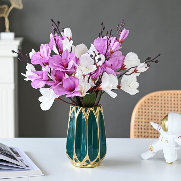 Silk Artificial Flower Business Magnolia Flowers Bulk Customized