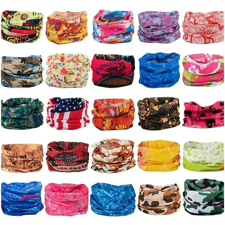 Women Magic Stretchy Hair Scarf Sport 100% Polyester Bandana
