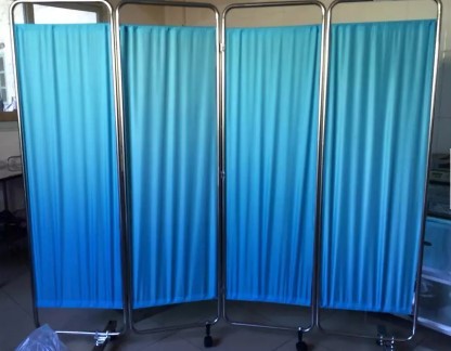 Medical Stainless Steel Hospital Ward Screen Mobile Folding
