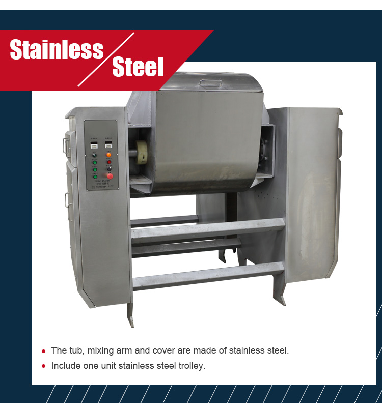 Big Capacity Biscuit Making Machine Short Time Mixing Horizontal Dough