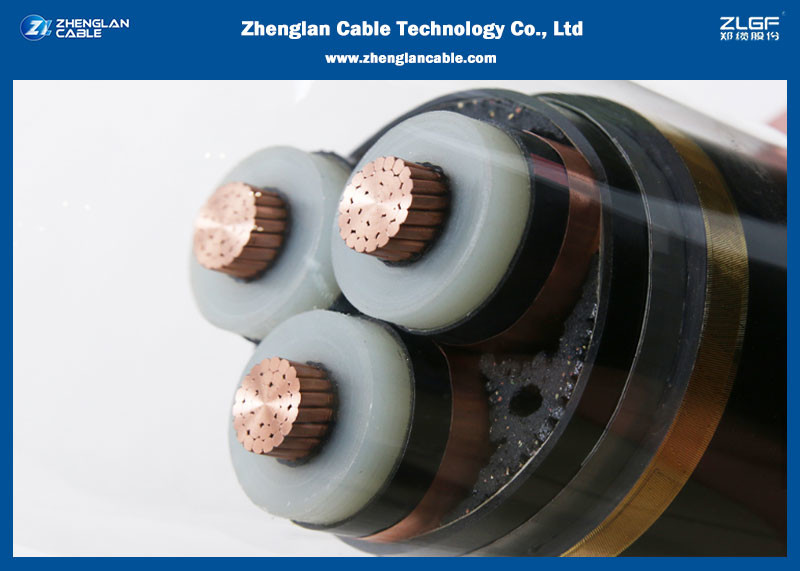 AL/CU Low Smoke Zero 3C Power Cable , PVC Insulated PVC Sheathed Cable 0.6/1KV (Unarmoured)（PVC/LSZH/NYY/N2XY)