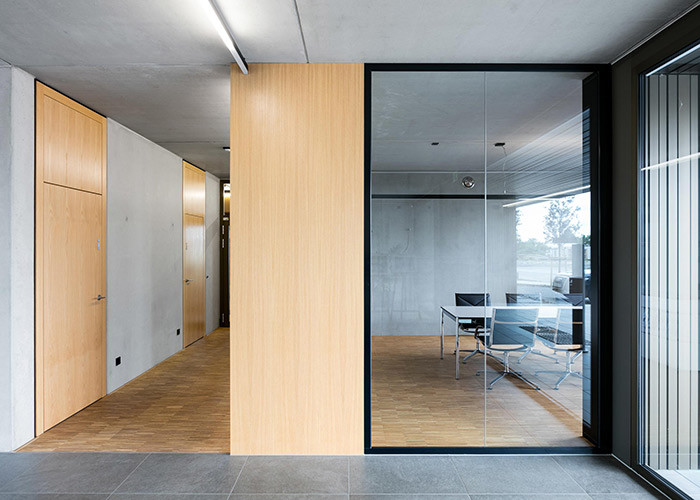 Soundproof Glass Partition Wall System Aluminum Profile With Tempered Glass
