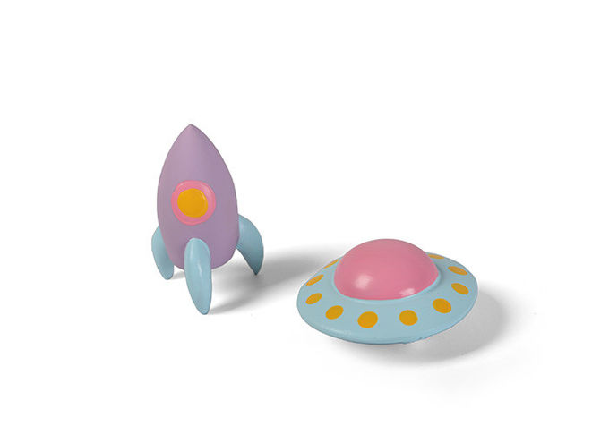 Rocket Spaceship UFO Airplane Durable Dog Toys Squeaky 6.5cm 2.56 Inch