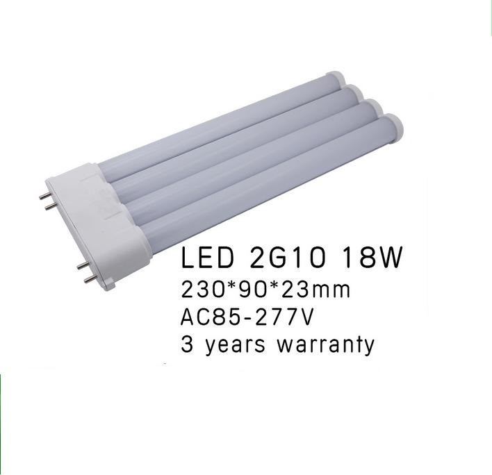 TYPE A+B 2G10 led PL light 18W CRI80 120LM/W 2835smd AC85-277V Three-year warranty