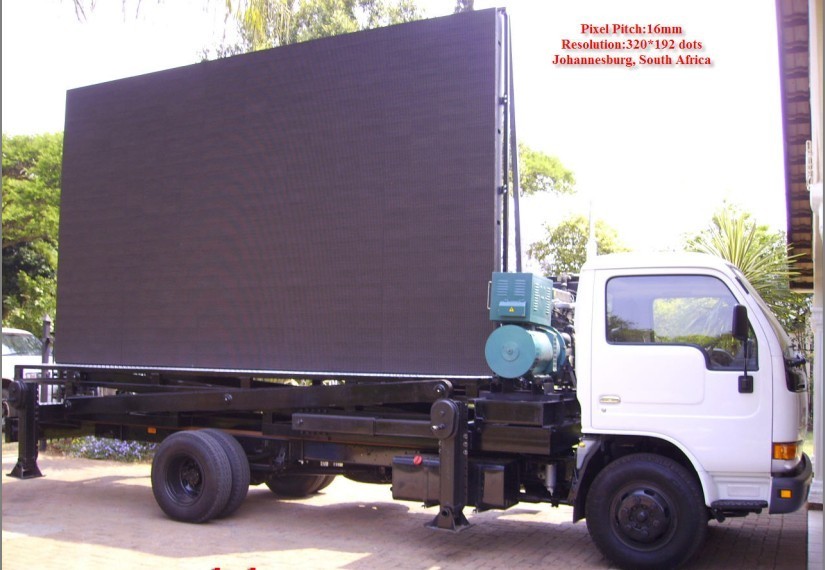 Waterproof 5mm LED Truck Display , Movable HD Vivid led advertising truck