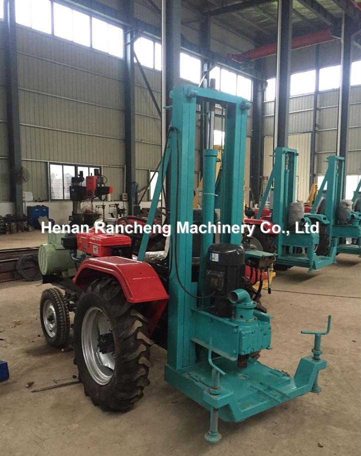 150m Depth Borehole Drilling Machine 30KW Four Wheel Tractor Water Well Drilling Rig
