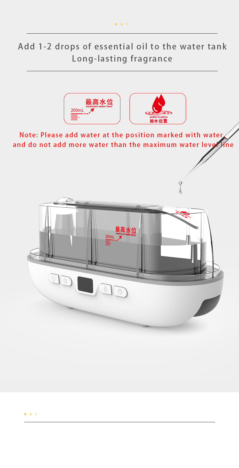 2023 New Design Ultrasonic Flame Diffuser 200ml RGB Light Flame Humidifier With Remote Controller Aroma Diffuser For Household
