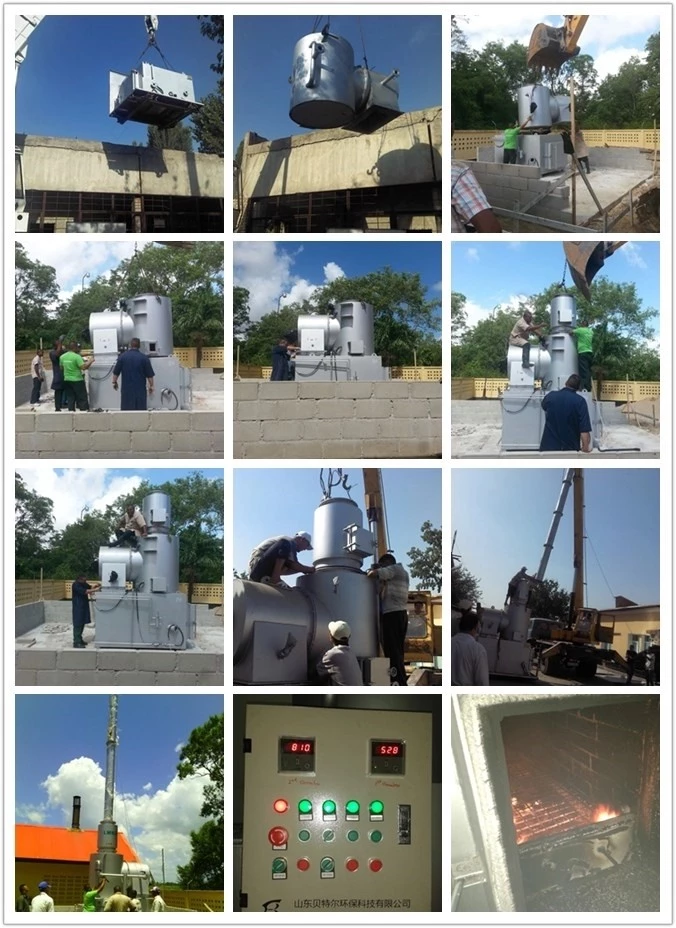 Restaurant Waste Recycling Plant 0.25KW Electronic Waste Incinerator for Disposal