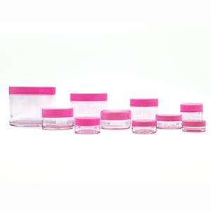 Beauticom Pana Clear Plastic Sample Jars hold creams powder dip liquids cosmetic creams and lotion