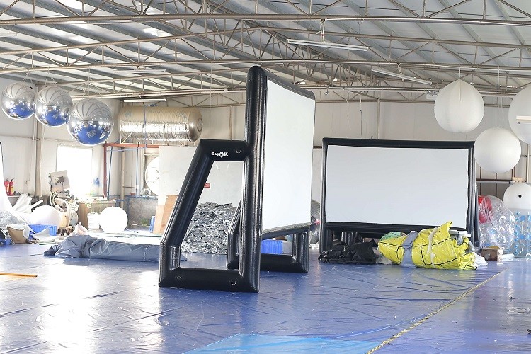 Blow Up Projector Screen Outdoor Airtight PVC Tarpaulin Inflatable Cinema Screen