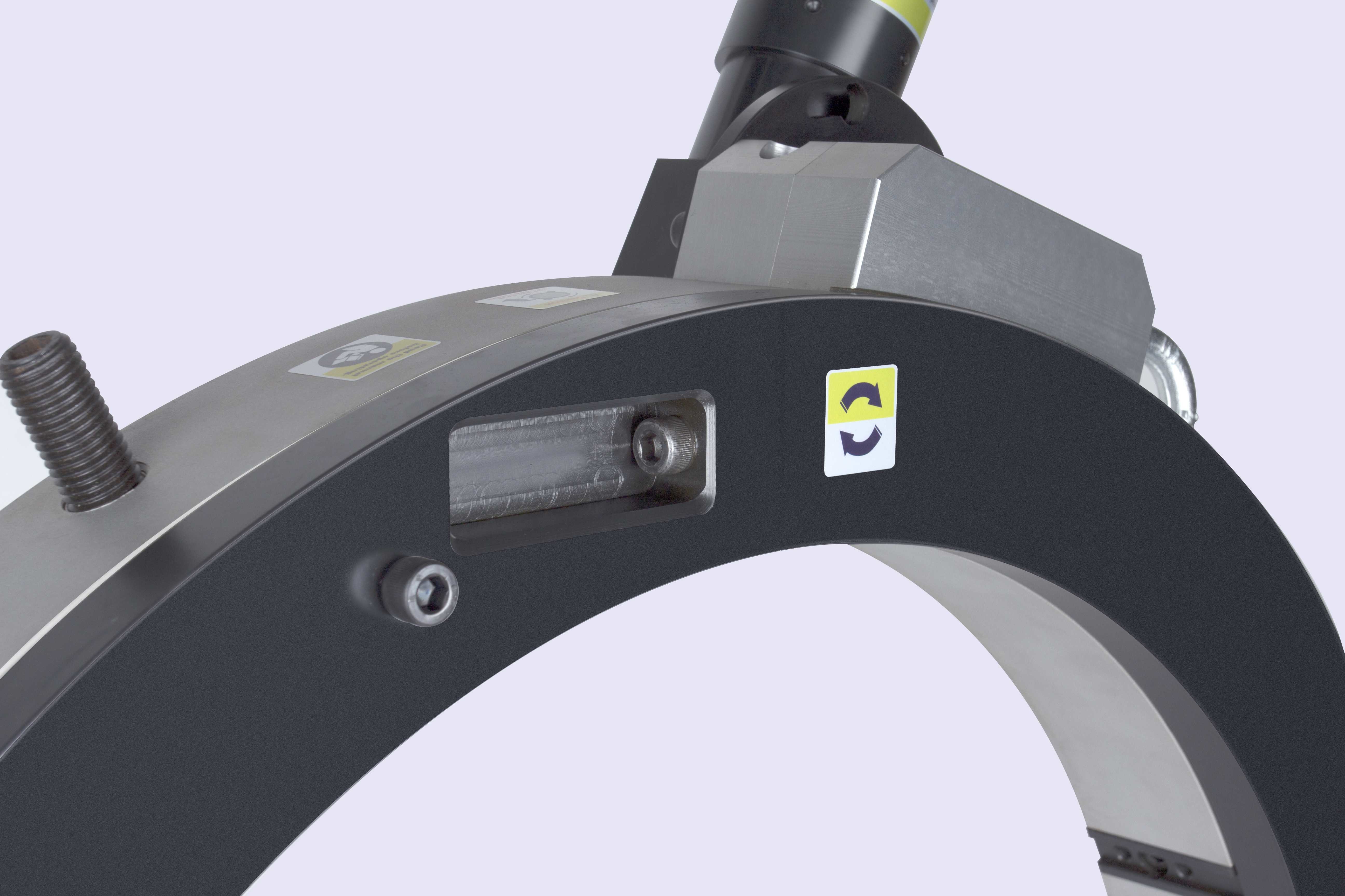 Split Frame Aluminium Pipe Cutting And Beveling Machine Pneumatic Driven