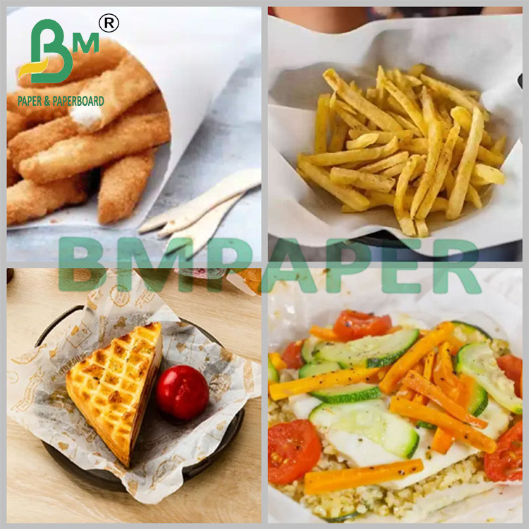 70 x 100cm Kit7 Grease Proof Paper Raw Material For Fast Food Wrapping
