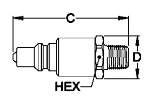 High Strength Steel 689 Bar High Pressure Quick Coupler