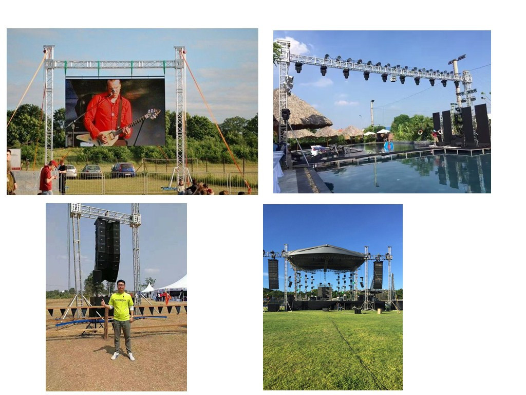 OEM 0.5m Length Aluminum Concert Lighting Truss