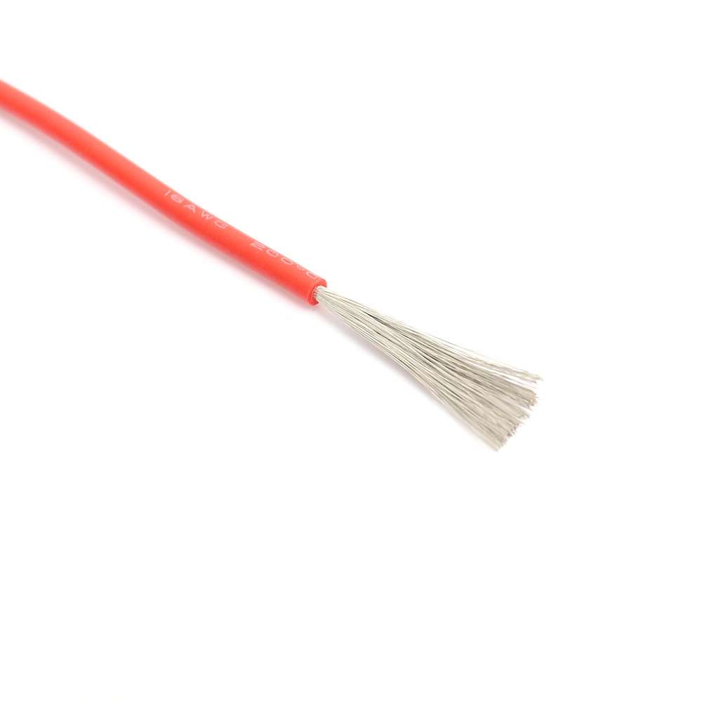 7AWG Silicone Rubber Insulated Wire 600V Tinned Copper 7.2mm OD