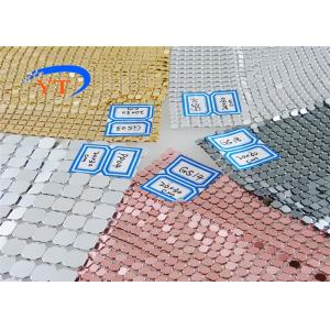 Sequin Woven Metal Stainless Steel Mesh Fabric 6mm SGS