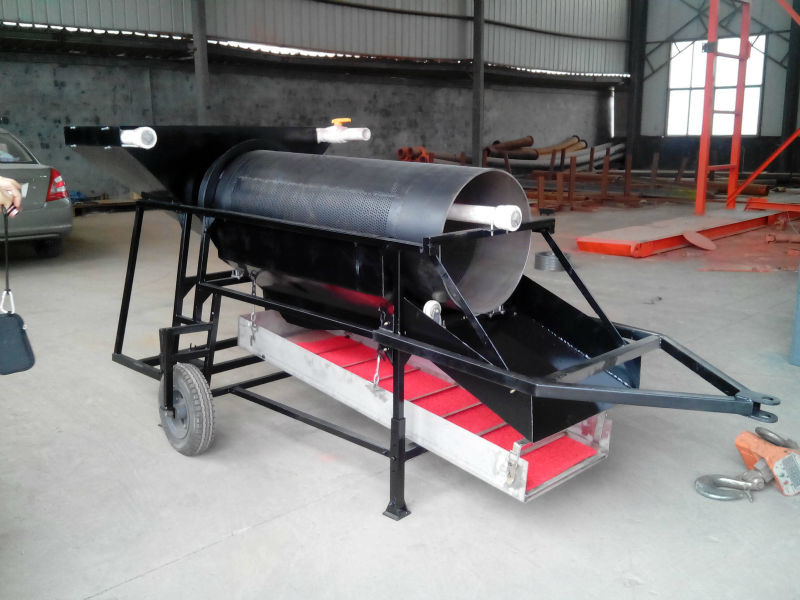 Vibrating Screen Trommel Washing Machine For Gold Mining
