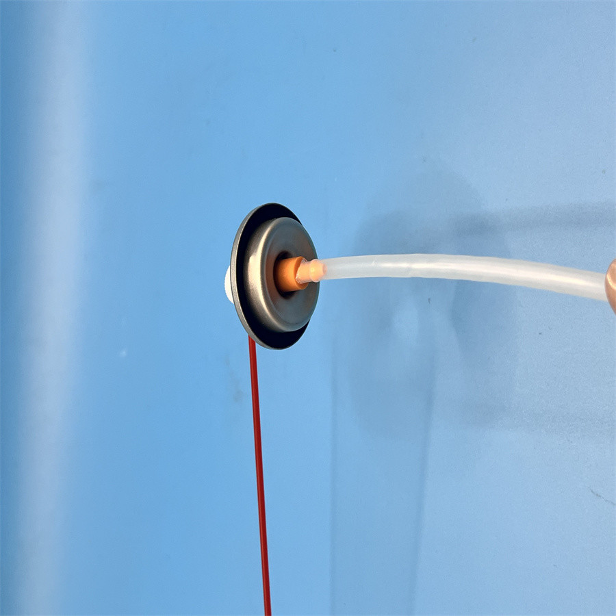 Clear Lacquered Tinplate Buty U-133 Aerosol Valve Spray Paint with Stainless Steel Spring