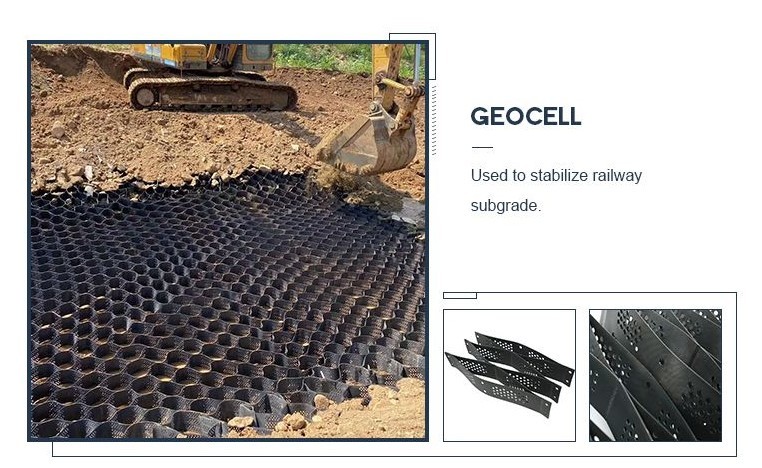 50mm Hdpe Geo Geocell Geocell Cellular Confinement System For Farmland Walkway