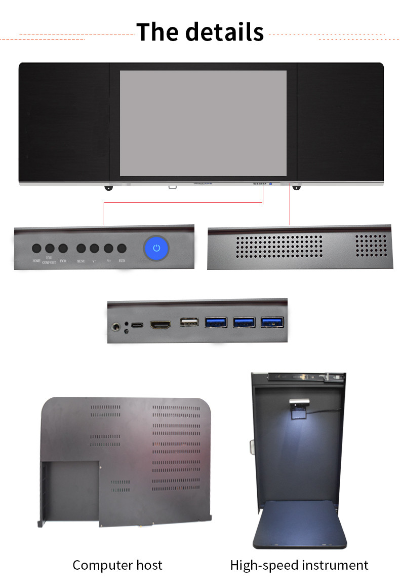 ODM Interactive Black Board 75 Inch Nano Blackboard Portable FCC