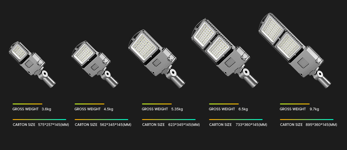 10KV Waterproof Street Light IP65 50 Watt LED Street Light Dimming