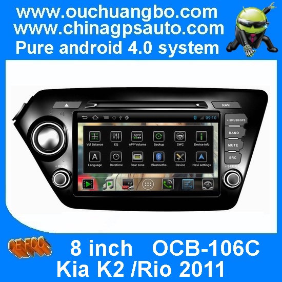 Ouchuangbo Android 4.0 Car DVD Player for Kia K2 /Rio 2011 S150 Stereo Radio BT GPS Navigation OCB-106C