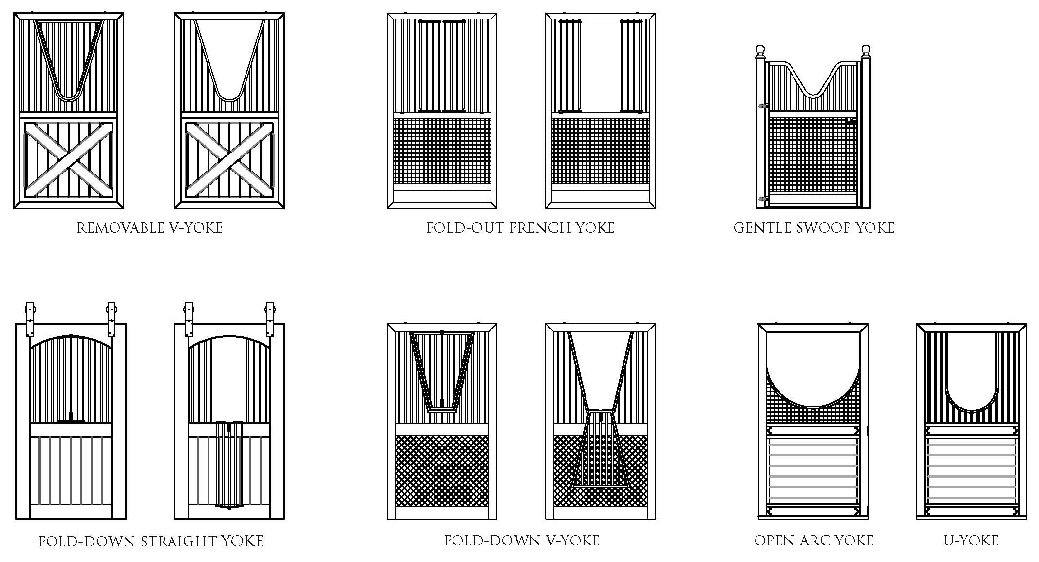 Customized Front Door Type Stall Front Grills Use Sliding Stable Door