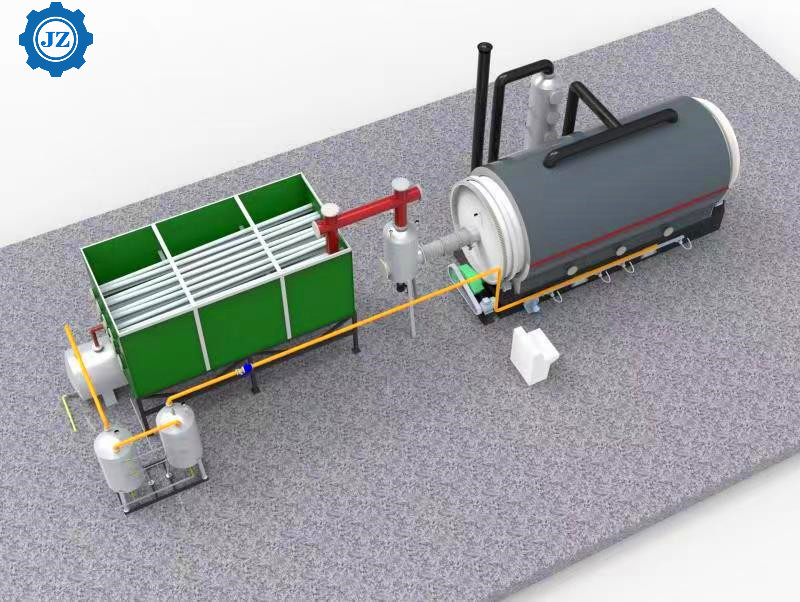20ton Full-Scale Pyrolysis Plant For Waste Plastic Recycling To Energy Oil