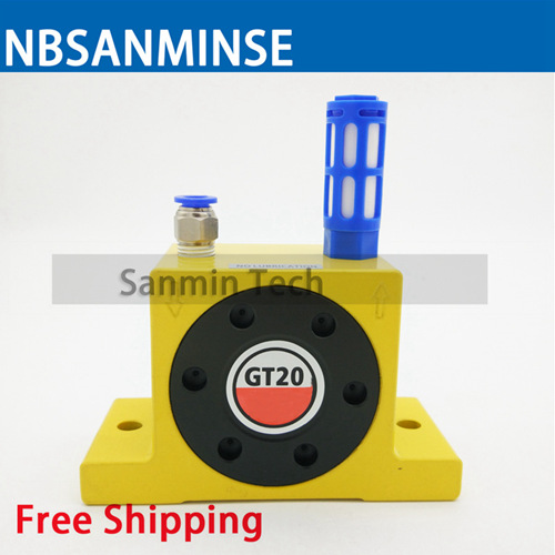 GT 1/8 1/4 Pneumatic Turbine Vibrator Air Vibrator Low Pressure For Food And Pharmaceutical Industries Ball Type