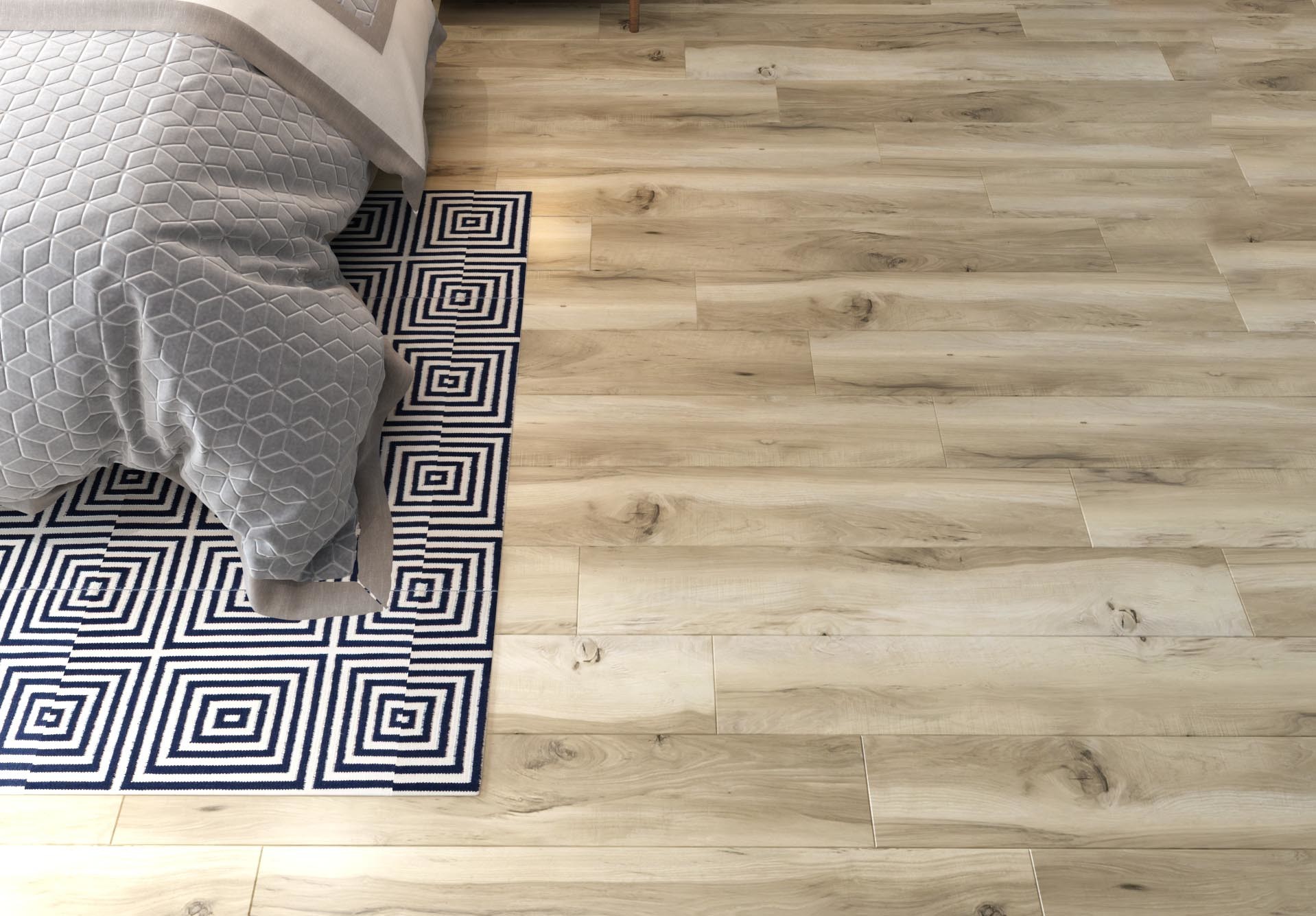 Oak Like Stone Vinyl Composite Rigid Core Flooring Natural Nordic Style