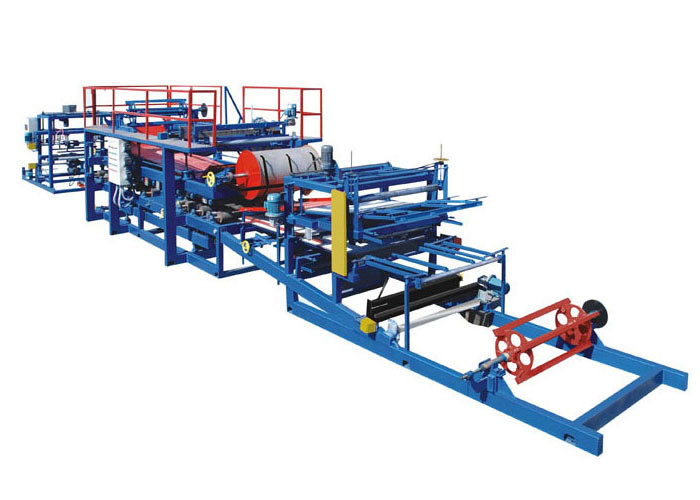 Weight 16.3T Rockwool Sandwich Panel Machine , EPS Sandwich Panel Production Line