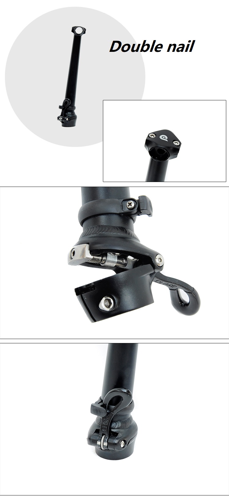 Stable Modern Folding Road Bike Handlebar Cycling Bicycle Stem with Adjustable Height