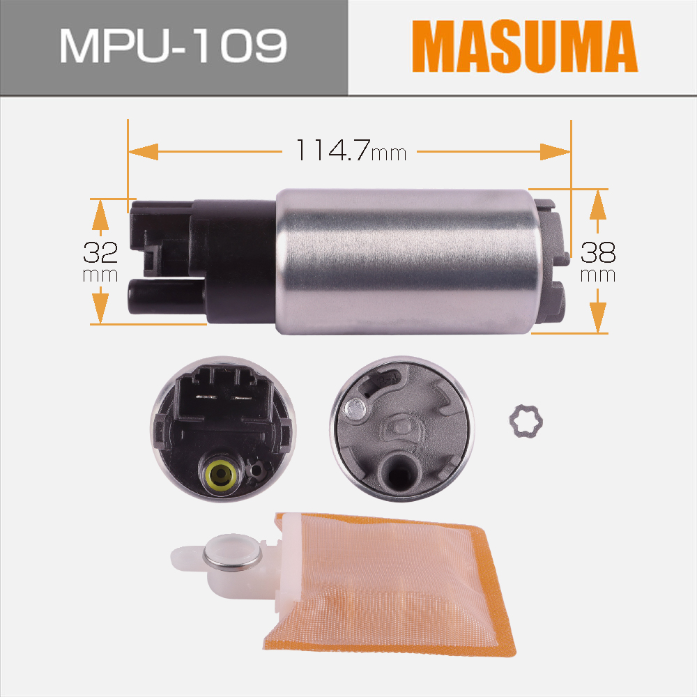 MPU-109 MASUMA Auto Parts Oil Filter Fuel Pump for Honda CR-V 2.4 Vtec 4WD RD7 R20Z4