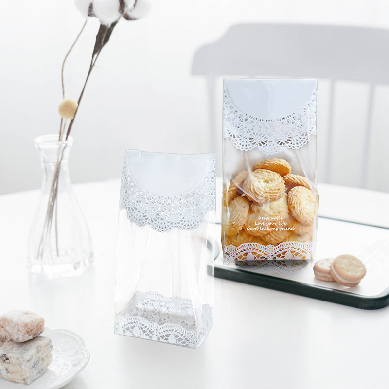 Small Bakery Bread Packaging Bag with Window Moisture Proof Customized and Stand Up Pouch